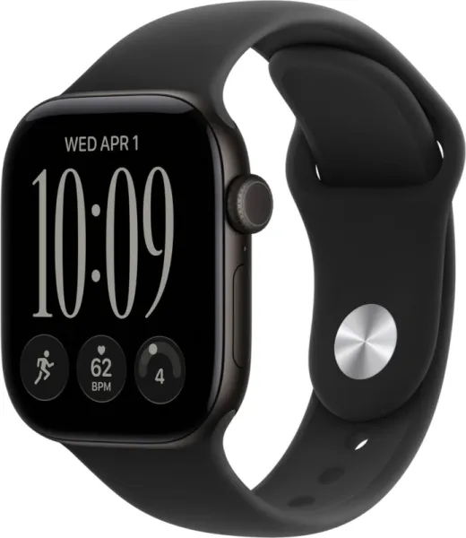Apple Watch Series 12 46mm Aluminum Black Case Black Sport Band S/M
