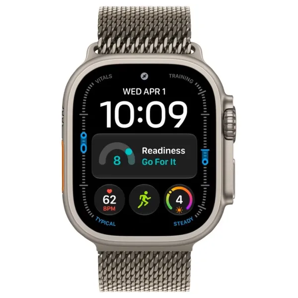 Apple Watch Series Ultra 4 49mm Natural Titanium Case with Natural Titanium Milanese Loop S