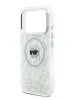 Lagerfeld для iPhone 17 Pro Max чехол IML Karl Head on logo Metal Cam Hard Grey (MagSafe)