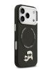 Lagerfeld для iPhone 17 Pro Max чехол PU NFT Karl & Choup heads Metal pin & Cam Hard Black (MagSafe)