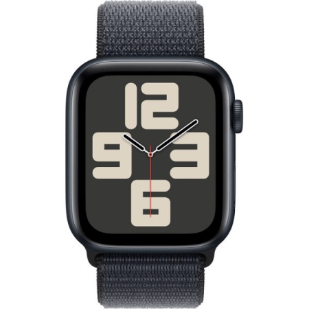 Apple Watch Series SE 2024 44mm Midnight Aluminum Case with Ink Sport Loop
